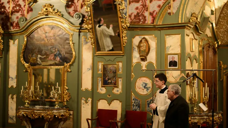 Misa en honor al Patrón de Navarra, San Francisco Javier en la Catedral de Pamplona. PABLO LASAOSA 03