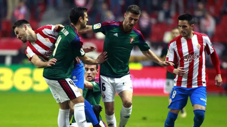 Partido Sporting - Osasuna. Efe.