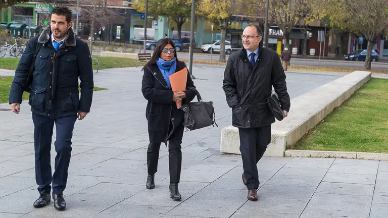 El gerente de Osasuna, Ángel Ardanaz, acude al Palacio de Justicia para declarar como investigado dentro del caso Osasuna (4). IÑIGO ALZUGARAY