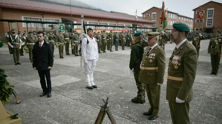 Celebración de la Inmaculada en el acuartelamiento de Aizoáin. Pablo Lasaosa.