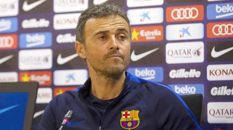 Luis Enrique en rueda de prensa. FC Barcelona.