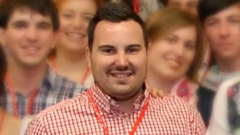 El secretario general de las juventudes socialistas, Carlos Mena.