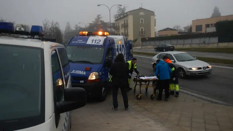 Atropello a una señora en Pamplona. PMUNICIPAL