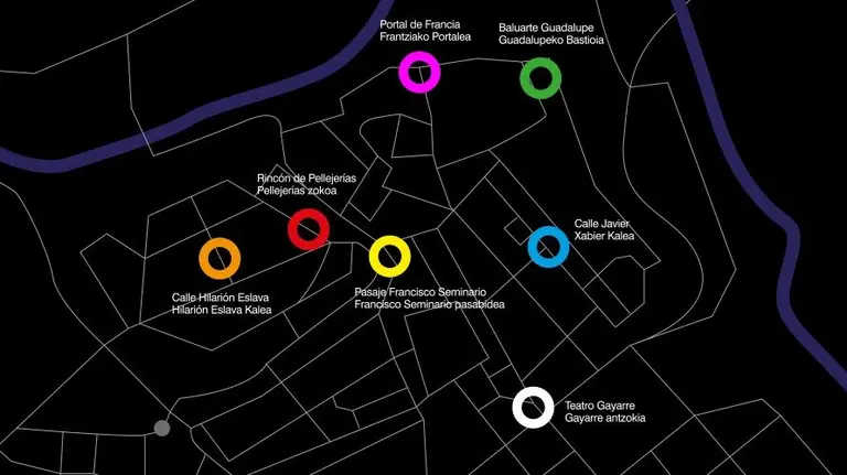 Recorrido de la muestra de video-arte 'Otras luces' en Pamplona.