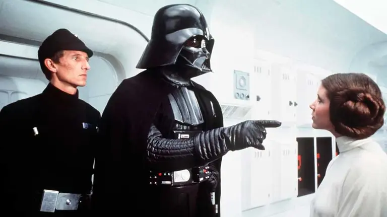 Un fotograma de 'La guerra de las galaxias' Episodio IV.