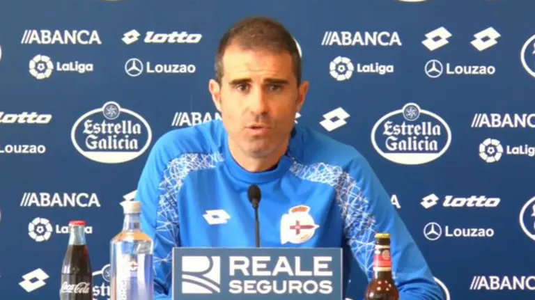 Gaizka Garitano, técnico del Deportivo.