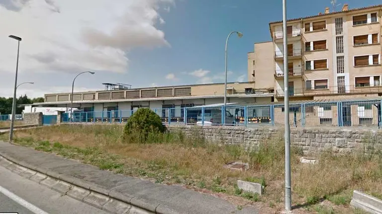 Terrenos en los que se encontraba el antiguo matadero de Pamplona, a las afueras de San Jorge.