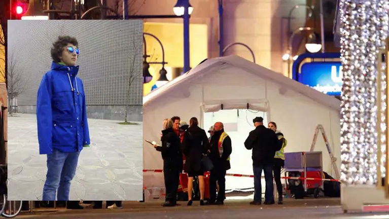 Un camión atropella en Berlín a decenas de personas. En la imagen, el joven español herido