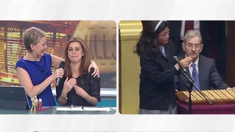 Le toca en directo el Gordo. 