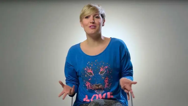 Una de las participantes en el experimento social. YOUTUBE