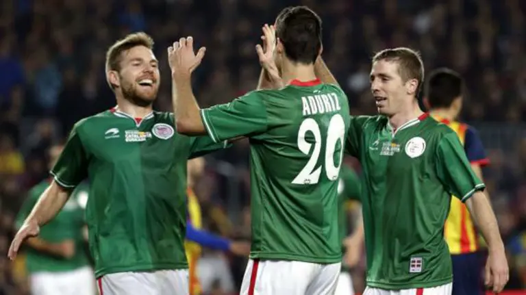 Jugadores de la selección de Euskadi. Efe.