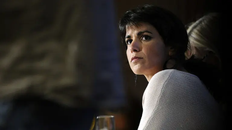 GRA070. SEVILLA, 05/03/2015.- La candidata por PODEMOS a la Presidencia de la Junta de Andalucía, Teresa Rodríguez, en el desayuno informativo del &#34;FÓRUM EUROPA. Tribuna Andalucía&#34;, que ha tenido lugar esta mañana en Sevilla. EFE/Raúl Caro