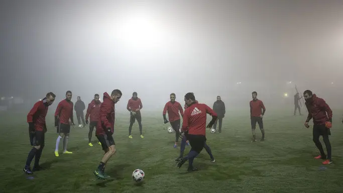 Osasuna regresa a los entrenamientos en Tajonar tras las vacaciones de Navidad. CA OSASUNA (3)