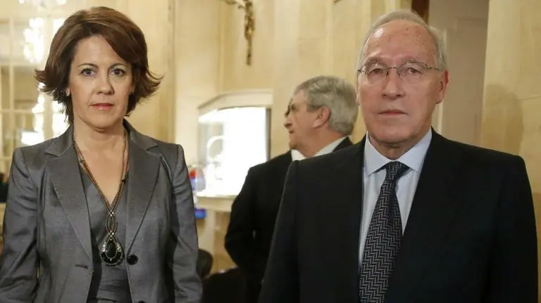 Yolanda Barcina y Manuel Pizarro en una de sus pocas fotografías públicas. EFE