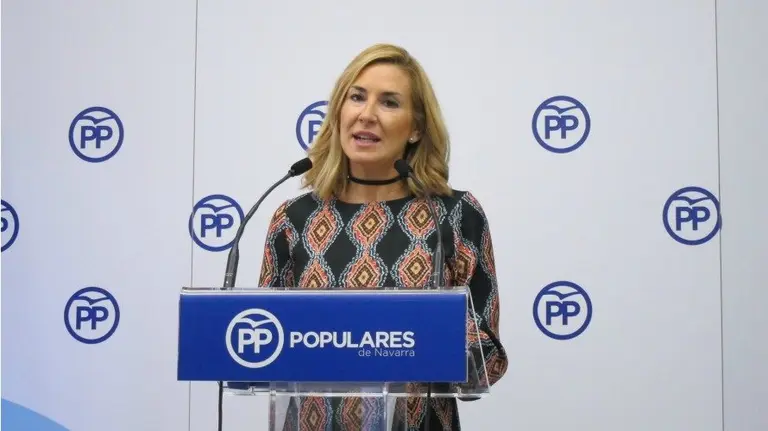 Ana Beltrán, portavoz del PPN en el parlamento foral. EP