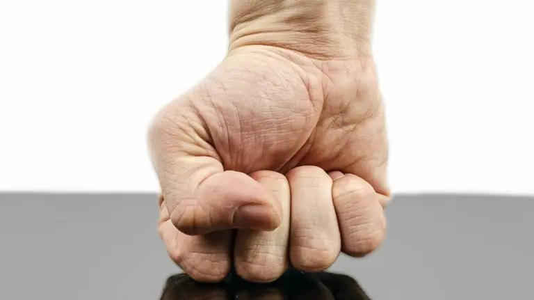 El presunto agresor la emprendió a puñetazos y patadas con el hombre que intentó mediar en la discusión con su pareja.