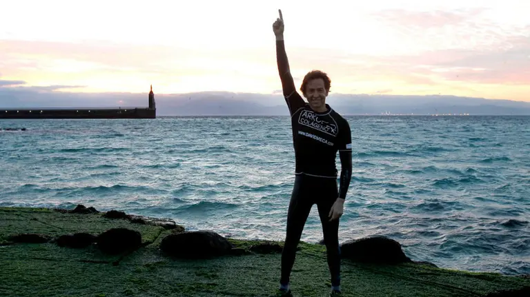 David Meca sigue batiendo récords en 2017. Twitter.