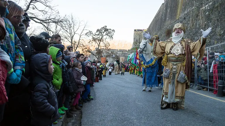 Llegada de SSMM Los Reyes Magos a Pamplona (7). IÑIGO ALZUGARAY