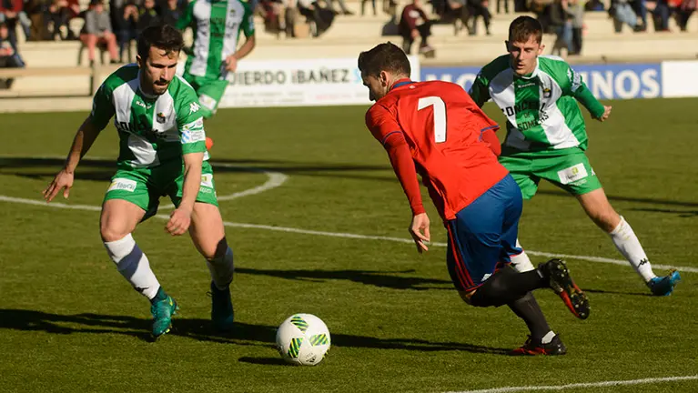 Primer partido del año del Osasuna Promesas en Tajonar. MIGUEL OSÉS  (18)