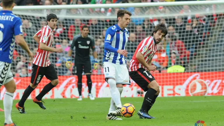 Partido Athletic - Alavés en San Mamés. Lfp.