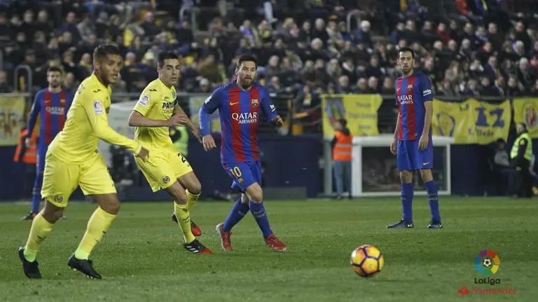 Partido Villarreal - Barcelona. Lfp.