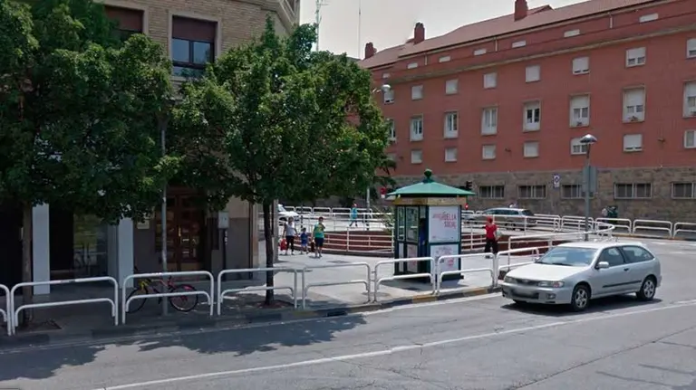 Kiosko de la ONCE en la avenida Galicia.
