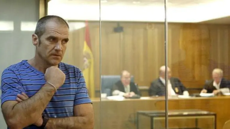 El etarra pamplonés Kantauri, en un juicio en la Audiencia Nacional. EFE