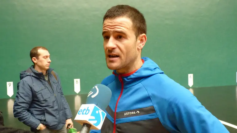 Abel Barriola en el labrit.