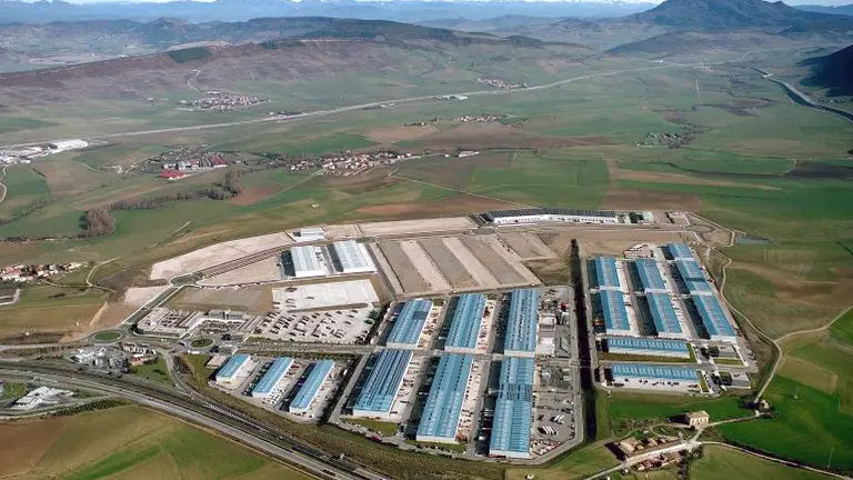 Vista aérea de la Ciudad del Transporte de Navarra