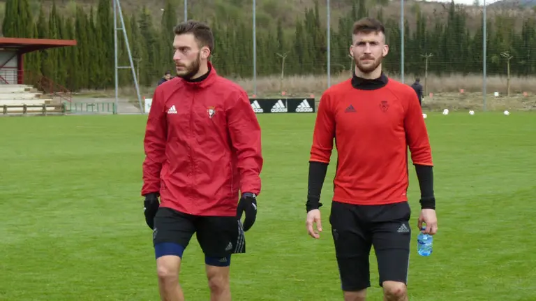 Torres y Oier Sanjurjo en Tajonar.