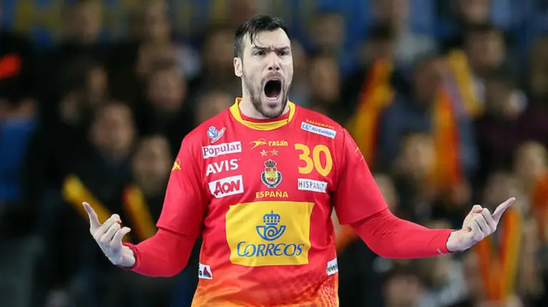 Gedeón Guardiola con la camiseta de España. Twitter.