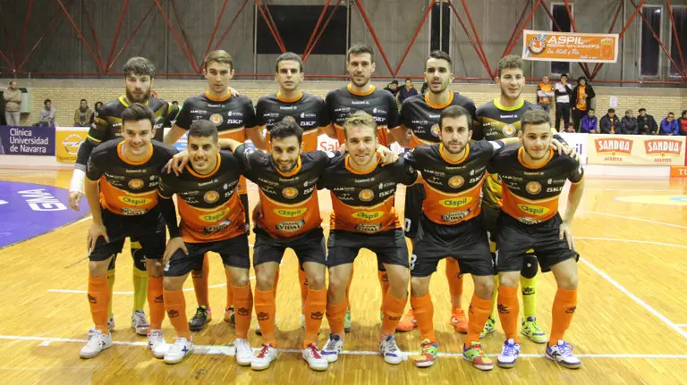 Equipo del Aspil Vidal en el Ciudad de Tudela.