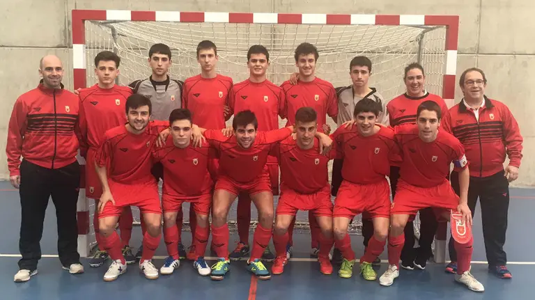 Selección navarra sub-19 masculina de fútbol sala.