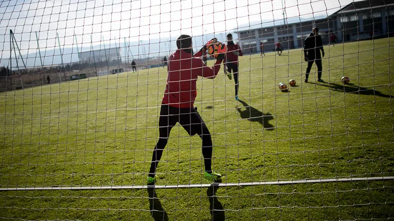 Último entrenamiento de Osasuna antes de la visita del Sevilla. PABLO LASAOSA 06
