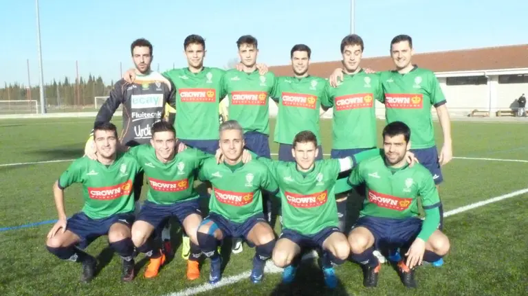 Equipo titular del Iruña en Tajonar 2016-17.