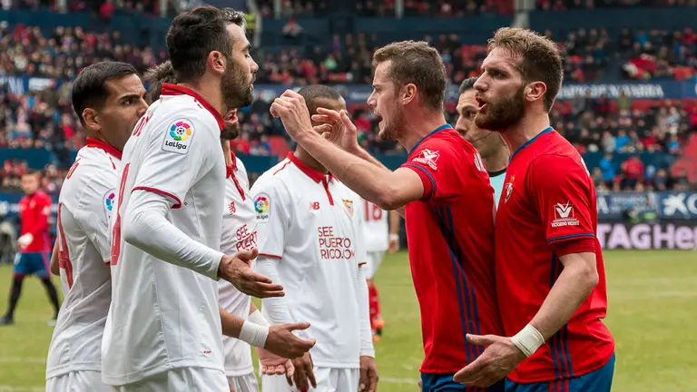 Partido de Liga entre Osasuna y Sevilla (3-4) disputado en El Sadar (20). IÑIGO ALZUGARAY