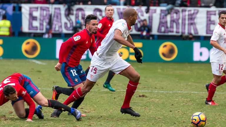 Partido de Liga entre Osasuna y Sevilla (3-4) disputado en El Sadar (35). IÑIGO ALZUGARAY