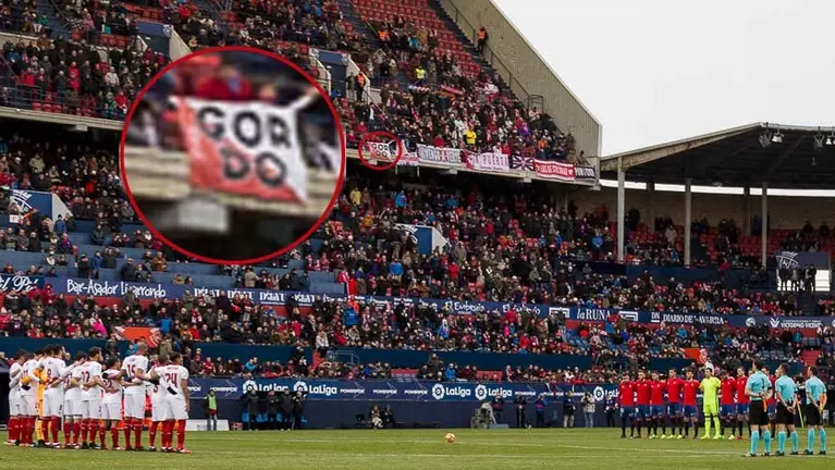 Detalle de la pancarta ampliada durante el minuto de silencio en recuerdo a Blanca Marqués, asesinada por su pareja en Burlada. IÑIGO ALZUGARAY