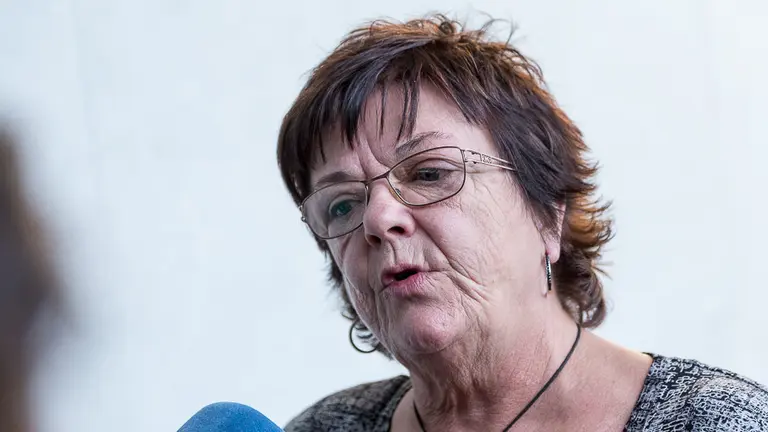 La consejera María José Beaumont informa sobre los motivos por los que Navarra es la última en el índice de transparencia de las CCAA (6). IÑIGO ALZUGARAY