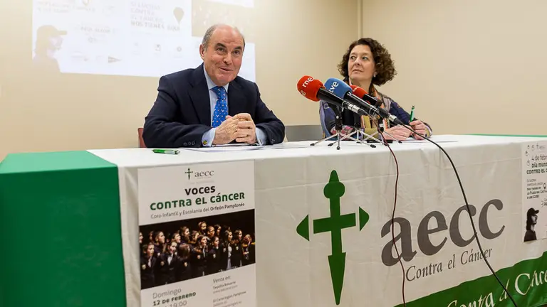 La Asociación Española Contra el Cáncer en Navarra (AECC) informa de la campaña de sensibilización con motivo del Día Mundial contra el cáncer (2). IÑIGO ALZUGARAY