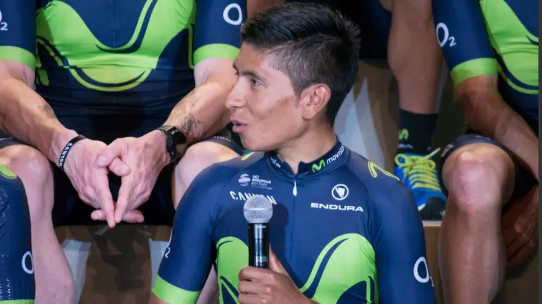 Nairo Quintana es el líder del Movistar team.