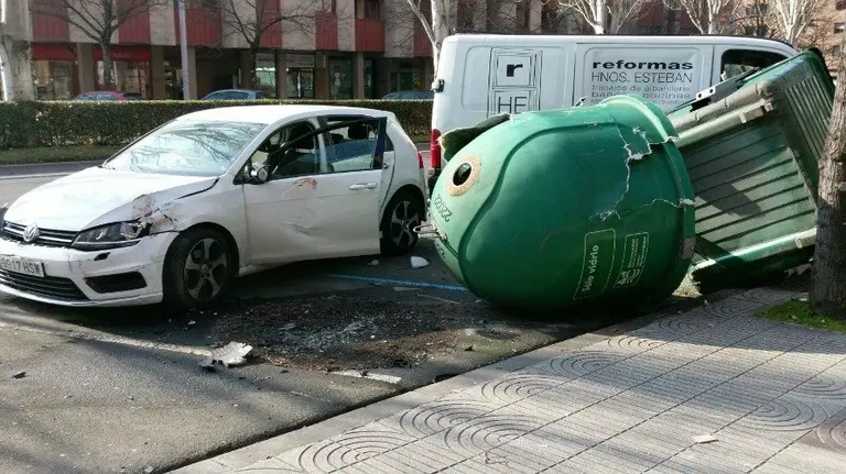 Accidente en Sancho el Fuerte. PABLO LASAOSA