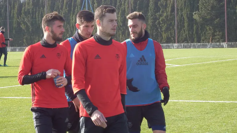 Oriolm Riera en primer plano, en Tajonar.