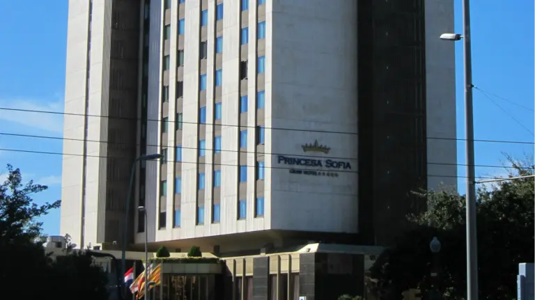 Hotel Princesa Sofía de Barcelona, donde ha caído el ascensor 18 pisos. EUROPA PRESS