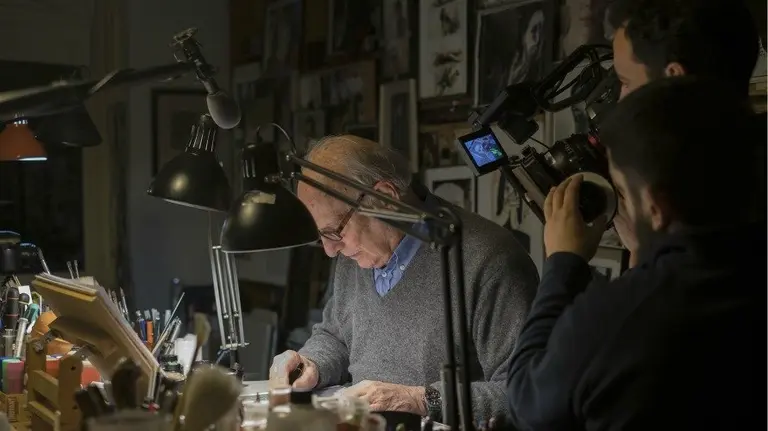 El cineasta Carlos Saura. OSCAR FERNÁNDEZ ORENGO