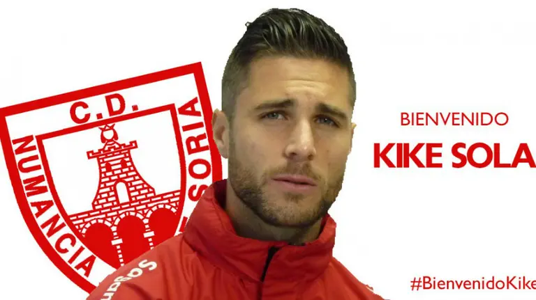 Kike Sola vuelve al Numancia. Twitter Numancia.