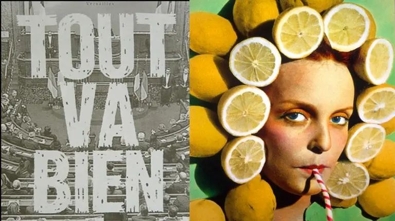 A la izquierda, la obra 'Tout va bien' de Murades y Peluquería, de Ouka Lee.