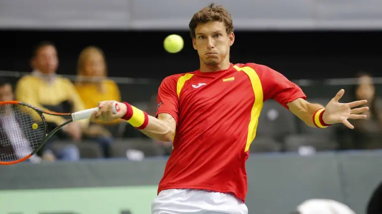 Pablo Carreño perdio el primer partido en Croacia. Twitter El Chiringuito Tv.