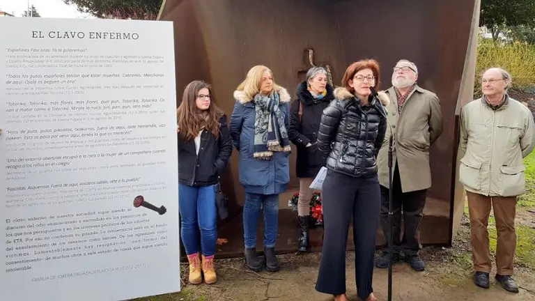 Homenaje en Andoain por el decimocuarto aniversario del asesinato a manos de ETA de Joseba Pagazaurtundúa TWITTER