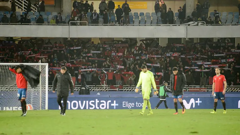 Imágenes del partido Real Sociedad - Osasuna disputado bajo la lluvia en Anoeta. PABLO LASAOSA (17)